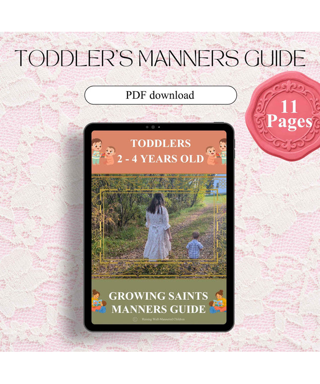 Toddlers: Growing Saints Manners Guide