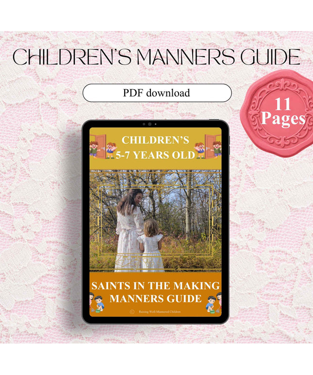 Children's: Saints in the Making Manners Guide