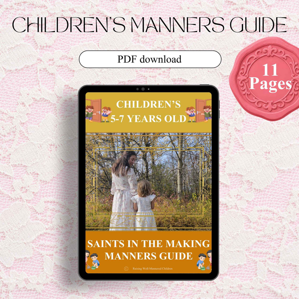 Children's: Saints in the Making Manners Guide