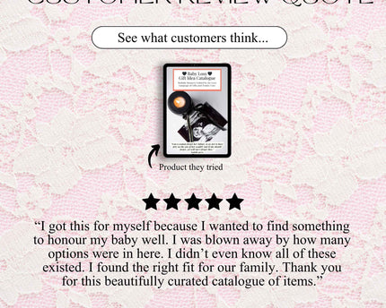 Baby Loss Gift Idea Catalogue