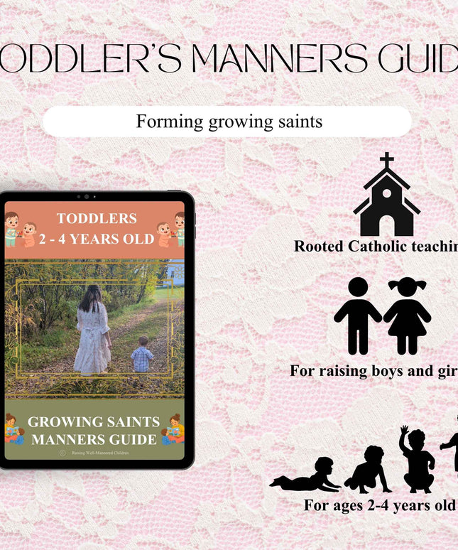 Toddlers: Growing Saints Manners Guide