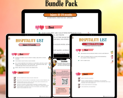 Infant Hospitality List Bundle Pack