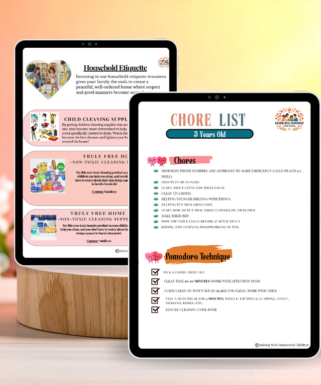 Children's Chore List Bundle