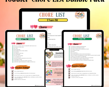Toddler Chore List Bundle