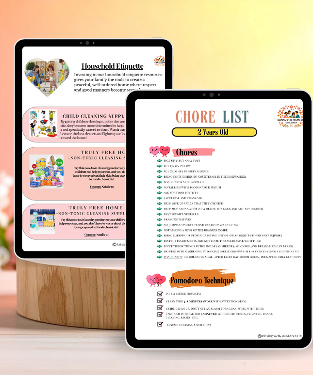 Toddler Chore List Bundle
