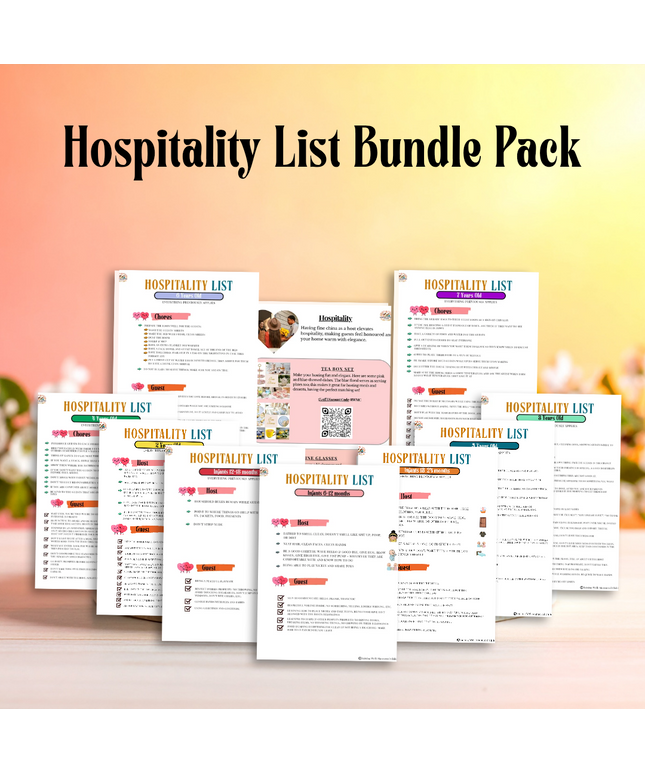 Hospitality List Bundle Pack