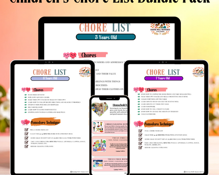 Children's Chore List Bundle