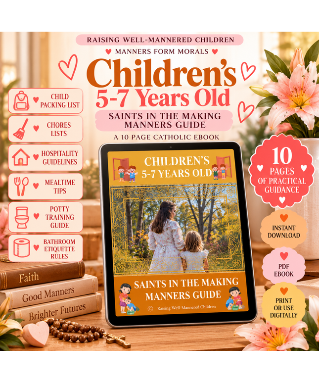 Children's: Saints in the Making Manners Guide