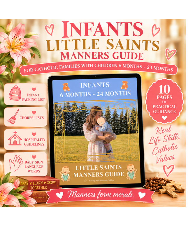 Infants: Little Saints Manners Guide